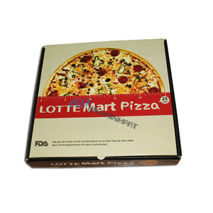 Cajas de Pizza Cuadradas Personalizadas de Grado Alimenticio BMP-BOX, Cartón Corrugado, Materiales Reciclados, Se Acepta Logotipo del Cliente, Recubrimiento UV CMYK - Product Image 1