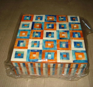 Caja Decorativa con Incrustaciones de Hueso de Último Diseño, Caja de Joyería Verde Hecha a Mano, Estante Decorativo con Incrustaciones de Hueso para el Hogar, Caja Decorativa en Oferta - Product Image 4