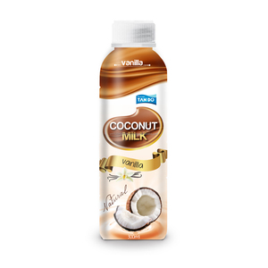 Boisson au lait de coco du Vietnam de type purée OEM avec saveurs de jus de fruits stérilisée à faible teneur en matière grasse 330ml peut bronzer en gros - Product Image 1