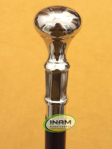 Canne en bois avec poignée ovale en laiton/canne de marche en bois avec poignée ovale en laiton/canne de marche en bois avec poignée en laiton - Product Image 2