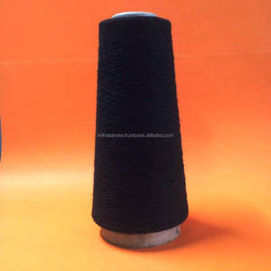 NE 6/1 Fil mélangé écologique Polycoton et coton-polyester noir pour tricoter et tisser des fils colorés - Product Image 2