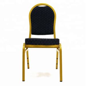 Silla de banquete de aluminio dorado - Product Image 1