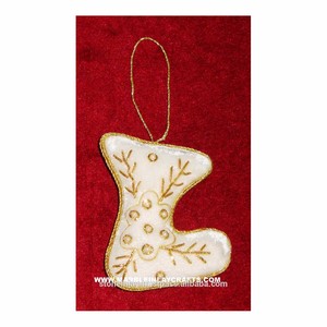 Calcetín Navideño, Adorno Navideño Hecho a Mano - Product Image 1