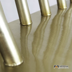 Chaises de salle à manger en bois massif de style scandinave moderne, design doré, style antique, meubles d'intérieur, salon, mariage, restaurant, appartement - Product Image 5