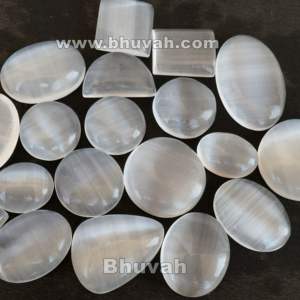 Cabujón de selenita El cristal definitivo para purificación, limpieza, luz divina para limpiar energía, aura y espacio sagrado - Product Image 3