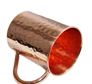 MOSCOU MULE TUMBLER TASSES pour THÉ BIÈRE CAFÉ JUS MARTELLÉ DESIGN - Product Image 5