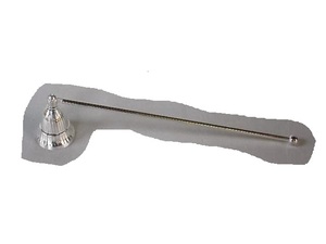 Accessoires de bougie en métal à extrémité sphérique en laiton plaqué argent fait à la main pour extincteur de décoration pour la maison - Product Image 4