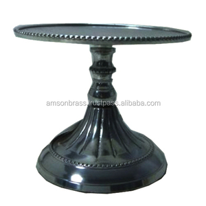 Nouveau design Bougeoir de haute qualité Support minimaliste en laiton pour la maison Support de bougie noir de table élégant - Product Image 1