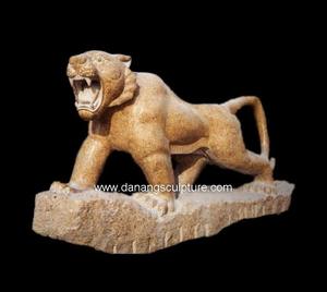รูปปั้นเสือทำจากหินแกะสลักด้วยมือรูปปั้นเสือในสวนรูปปั้นเสือสำหรับบ้านตามสั่ง - Product Image 4