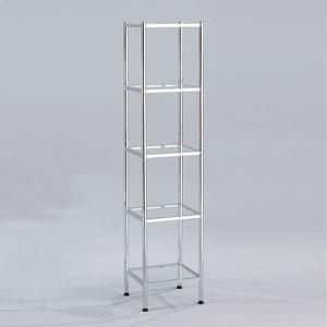 Estante de almacenamiento de tablero de metal de 4 niveles con estante de ranura y calentador para organizador de baño - Product Image 6