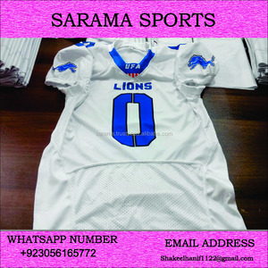 Ensemble de maillots de football américain de haute qualité sur mesure, uniformes pour adultes et jeunes imprimés par sublimation et respirants - Product Image 2