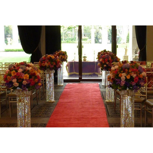 Centerpieces for Wedding Floor Vases <b>Tall</b> Flower Vase Crystal Flowers Stand for Party <b>Tables</b> Wedding Decorations - Product Image 1