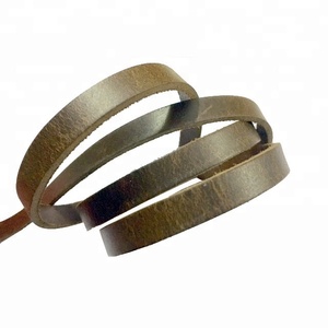 Cordones y cordones de cuero plano de vaca genuino de 5mm-8mm al por mayor para la fabricación de joyas, 4 tamaños disponibles - Product Image 4