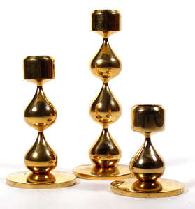 Bougeoir en laiton nouveau Design bougeoir en métal pour la décoration de la maison nouveau bougeoir fini Vintage - Product Image 1