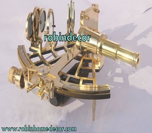 Antiguo náutico marítimo macizo latón vintage 9 pulgadas marino sextante - Product Image 3