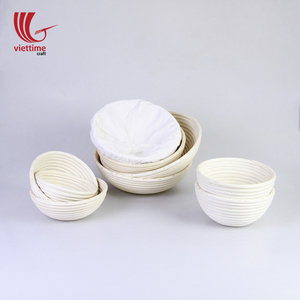 Cesta redonda de ratán para hornear pan, banneton - Product Image 3