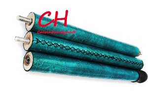 Antique fait à la main nautique en laiton Lion poignée bâton de marche en cuir vert gaufré bois matériel fête des pères Gift-CHWKS37028 - Product Image 3