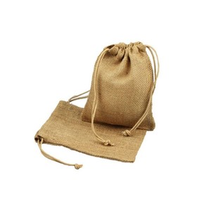 KVR Pochette organique respectueuse de l'environnement Pochettes à cordon en jute - Product Image 3