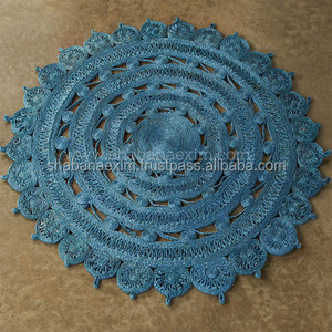 Napperons en toile de jute extra large Tapis en jute pour salon Design personnalisé Napperon en jute d'intérieur et d'extérieur fait à la main d'Inde - Product Image 1