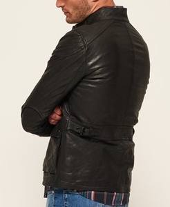 Veste en cuir pour hommes, 4 poches, vente en gros, - Product Image 2