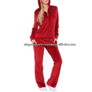 De terciopelo de las mujeres trajes de chándal de terciopelo - Product Image 2