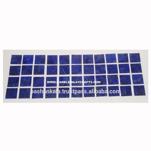 Azulejos de Pared de Lapislázuli Azul Natural Semipreciosos, Azulejos Decorativos de Lapislázuli para Pisos - Product Image 1