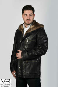 เสื้อโค้ทหนังแกะสำหรับผู้ชายคอลเลกชันใหม่สำหรับฤดูหนาวมีบริการ OEM - Product Image 2