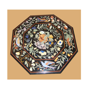 Objets de Table piectra dure en marbre noir, Top de jeu - Product Image 1