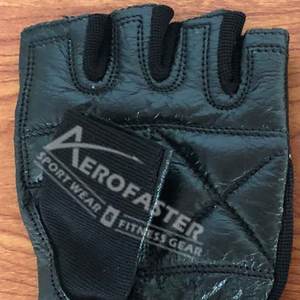 Guantes de cuero para levantamiento de pesas con correas Accesorios para equipos de fitness - Product Image 6