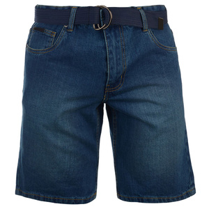 กางเกงขาสั้นผ้ายีนส์ของผู้ชายลายพื้นเป็นมิตรกับสิ่งแวดล้อมทำจากผ้าฝ้าย100% ดีไซน์ตามสั่ง - Product Image 1