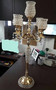 Candelabro de Metal y Cristal Hecho a Mano de Gran Calidad, Portavelas y Base para Velas, Venta al por Mayor a los Mejores Precios, Candelabro de Lujo - Product Image 6