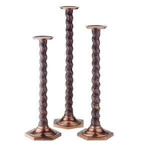 Bougeoir en aluminium vintage créatif fait à la main décoration de maison de noël cadeau d'art miniature - Product Image 1