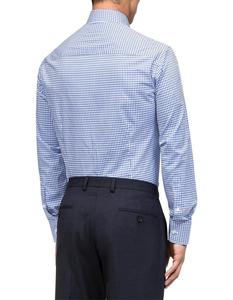 เสื้อเชิ้ตผ้าฝ้ายแขนยาวทางการสำหรับผู้ชายแบบใหม่ผ้าฝ้ายระบายอากาศได้ดีมีหลายสีดีไซน์100% เข้ารูปเทคนิคการย้อมด้วยเส้นด้าย - Product Image 2