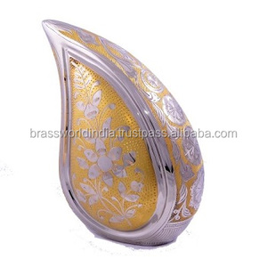 Graphite Brass Cremation Urn for Human Ashes <b>Funeral</b> <b>Supplies</b> by Brassworld India - Product Image 3