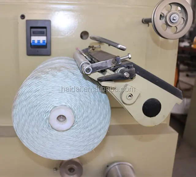 synthetic plastic pp raffia baler twine cross winding machine pp polyester embroidery thread Cone yarn winder machine
