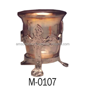 Glass Metal Snow Flake <b>Frame</b> Candle Holder - Product Image 3