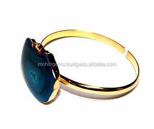 กำไลข้อมืออี-เพลททำด้วยมือของผู้หญิงมีเสน่ห์แฟชั่นชิ้นหินอาเกตสวยสำหรับสไตล์และแฟชั่น - Product Image 2