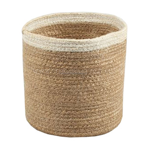 Jute Rope <b>Basket</b> for Kids <b>Toys</b> Home Decor Braided Jute <b>Storage</b> <b>Basket</b> Handwoven Jute Laundry <b>Baskets</b> Wholesale - Product Image 2