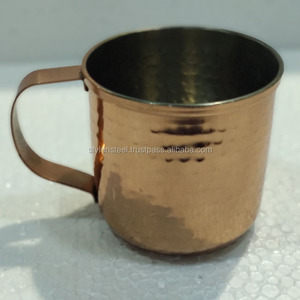 Tasse droite en couleur cuivre avec nouvelle poignée design Tasse à bière Améliorez votre expérience de boisson avec des tasses à bière en acier inoxydable - Product Image 1