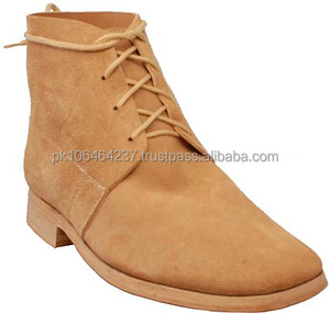 Bottes à lacets imperméables pour hommes en cuir véritable 100% personnalisées, de qualité professionnelle, avec semelle en caoutchouc - Product Image 1