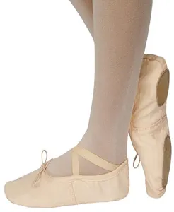 Jw sapato de balé de couro genuíno, sapatos para dança, cooler, tecido tnt, para crianças e crianças, pacote ems