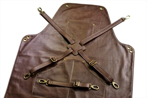 Delantal de soldadura de cuero dividido de piel de vaca de alta calidad, protección corporal de seguridad Industrial, soldadores de construcción, 2017 - Product Image 2