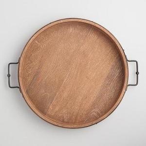 Bandeja de madera para té, bandeja de madera antigua decorativa - Product Image 6