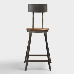 Taburete de mostrador de madera maciza, muebles para el hogar de uso general para sala de estar - Product Image 2
