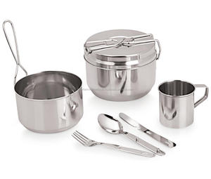 Tiffin de acampada de acero inoxidable, accesorio de grado alimenticio respetuoso con el medio ambiente - Product Image 1