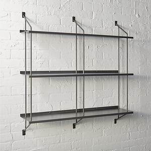 Black Iron <b>Metal</b> Wall <b>Shelf</b> for Storage Home Organization Rack - Product Image 1