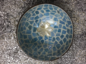 ชามเปลือกมะพร้าวสีสันสดใสเครื่องใช้บนโต๊ะอาหารสไตล์เปลือกหอยเครื่องตกแต่งแกะสลักด้วยมือจาก Vietnam-HT58198 - Product Image 4