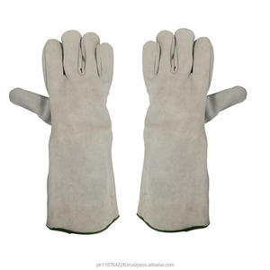 Guantes de Soldadura de Piel de Vacuno de 16 Pulgadas (35 cm) con Forro de Algodón - Product Image 2