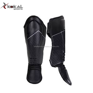 Martial Arts <b>Shin</b> Guards <b>Shin</b> Instep <b>Pads</b> PU Leather Tactical Design Karate & <b>MMA</b> Professional Protection - Product Image 5