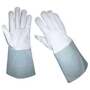 Guantes de Soldadura Tig de Piel de Cabra de Alta Calidad, Resistentes al Calor, Duraderos, Transpirables, Sin Silicona, Protección para las Manos para Uso Industrial - Product Image 3